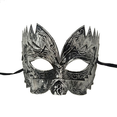 

FUNNYBUNNY Mens Masquerade Mask Greek Roman Party Mardi Gras Halloween Mask PVC Adults Upper Half Face Christmas