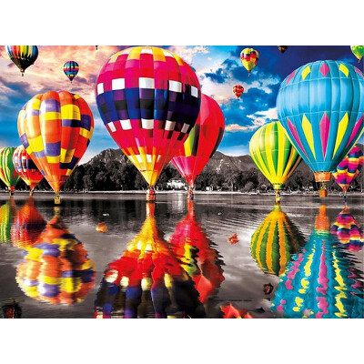 

kirinshow Diamond Mosaic Full Layout Scenery Home Decoration Balloon Diamond Painting Crystal Arrival Cross Stitch Kits Needlework