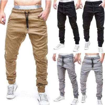 

Men Long Casual Sport Pants Gym Slim Fit Trousers Running Joggers Gym Sweatpants