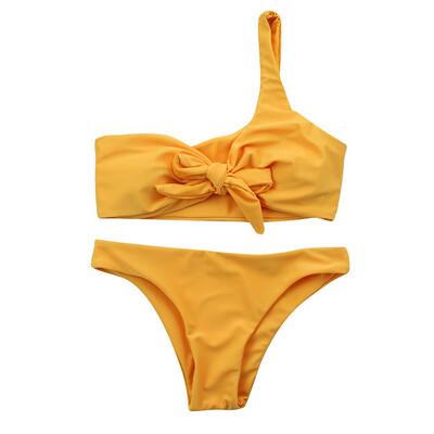 

Saidsome Sexy Women Solid Color Print Bikini Bathing Suit Swimsuit Bandage Swimwear