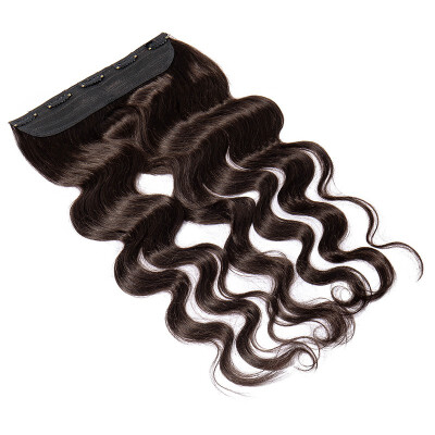 

100 Remy Hair Clip in Human Hair Extensions 34 Full Head 1 piece 5 clips Silky Curly for Women