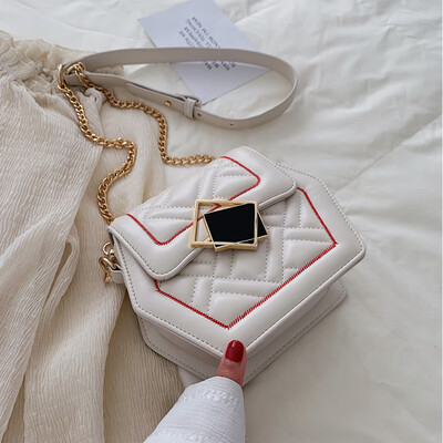 

Bao Bao Nu 2019 new Chao - Han version of the chain small square bag fashion single - shoulder satchel