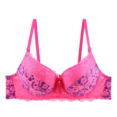 

Toponeto Fashion Sexy Gathering Ladies Bra C Cup Lace Printed Coloured Underwear Bra