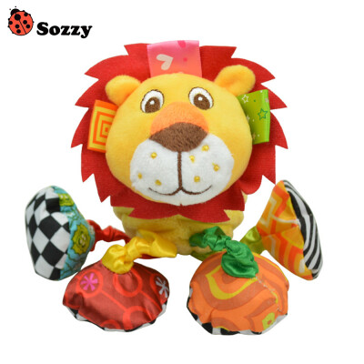 

SOZZY Pull Shock Lathe Hanging Rattles Baby Training Educational Plush Toy