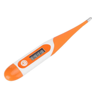 

Greensen Soft Head Electronic Ear Forehead Armpit Thermometer LCD Display for Children Baby Orange