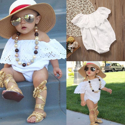 

Newborn Infant Baby Girl Bodysuit Lace Romper Jumpsuit Outfit Sunsuit Clothes