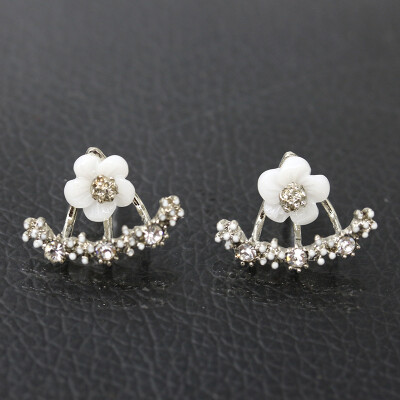 

Fashion earing for women 2018 after hanging flowers stud earrings temperament trend statement earrings Korean earrings for women