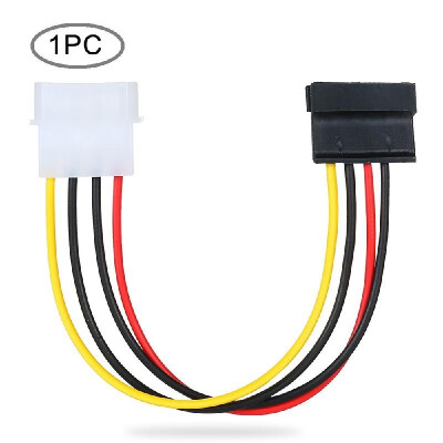 

6-Inches 4-Pin Molex to 15-Pin SATA Power Connector Adapter Cable 5Pcs