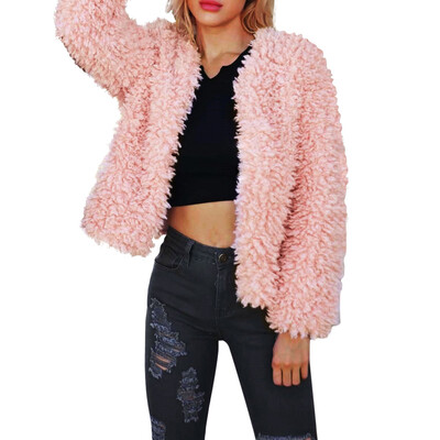 

Toponeto Winter Lady Womens Warm Short Faux Fur Coat Jacket Parka Outerwear