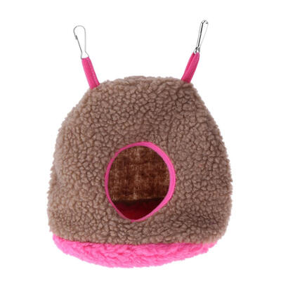 

Winter Warm Cashmere Hamster Bird Hanging House Small Pets Rabbit Soft Cage