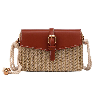 

Tailored Small Bag Woman 2019 Summer New Shoulder Bag Fashion Straw Bag Messenger Bag