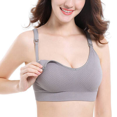 

Fashion new square breathable buckle high elasticity pregnant breastfeeding bra