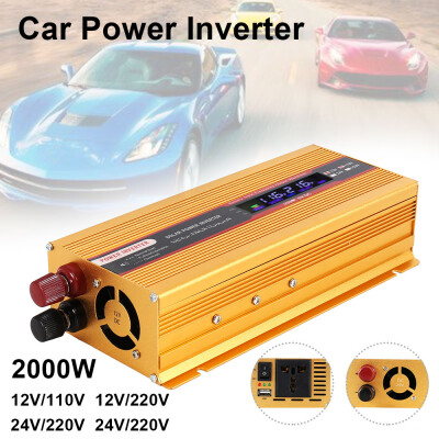 

Peak power 6000W 1224V To AC 220110V Car Power Inverter Solar Converters Adapter Charger Modified Sine Wave