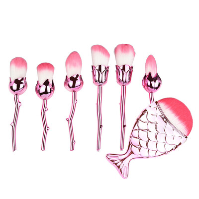 

Toponeto 7 Pcs Pro Soft Contour Face Powder Foundation Blush Brush Makeup Cosmetic Tool