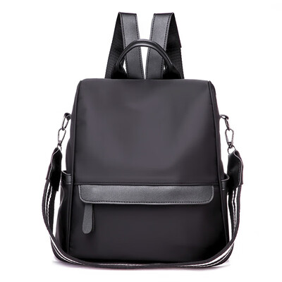 

Waterproof shoulder bag Korean fashion burglar-proof bag schoolbag canvas Oxford leisure backpack