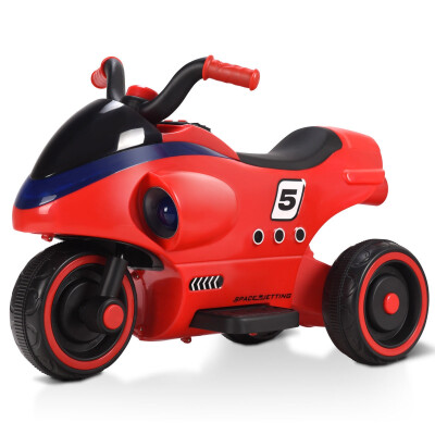 

6V 3 Wheels Kids Ride On Motorcycle with Light Music-Red