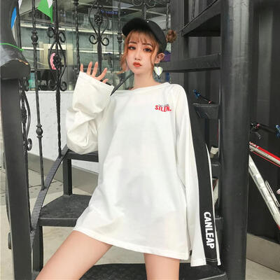 

Autumn Harajuku Style Splicing Color Women Thin Sweatshirt Pullovers Tops