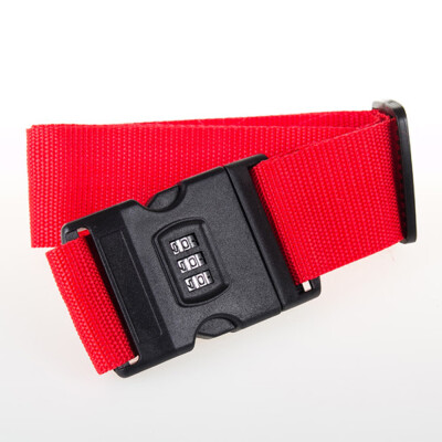 

JPGIF Adjustable Combination Luggage Suitcase Straps Travel Baggage Tie Down Belt Lock