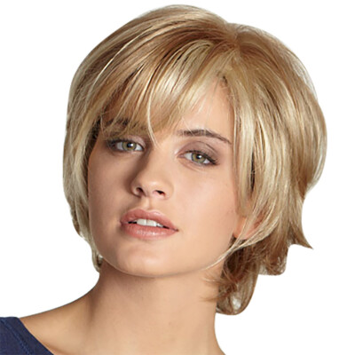 

〖Follure〗Hot Sell New Fashion Short Light Gold Womens Ladys Hair Wig