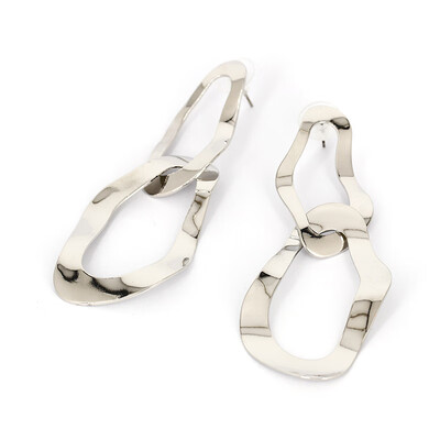 

JURAN Irregular Metal Statement Dangle Drop Earrings Fashion Brand Party Jewelry Trendy Women Zinc Alloy Earrings Wholesale