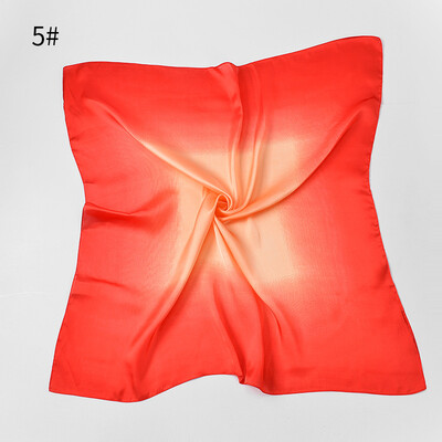 

Female Korean version of the wild literary scarf gradient stitching color retro stewardess professional business small scarf square towel wholesale