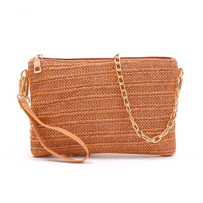 

Tailored Women Vintage Fringed Straw Bag Casual Wild Vacation Simple Weave Crossbody Bag