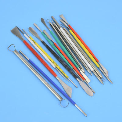 

Greensen 15pcs Multi-functional Art Pottery Sculpture Tools Set Clay Sculpting Carving Modeling Tool