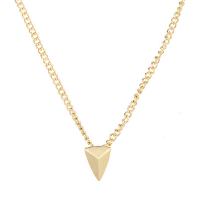 

Mighty Triangle Punk Alloy Gold-color Shorts Chains Clavicle Necklaces & Pendants Fashion Jewelry For Women