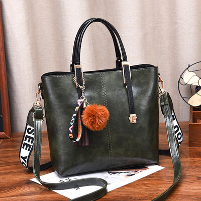 

Handbag female fashion large capacity mother retro single shoulder simple oblique shoulder texture commute tot bag