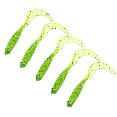 

12cm 65g 5pcs Fishing Lures Soft Plastic 3D Eyes Soft Bait Swimbait for Freshwater&Saltwater