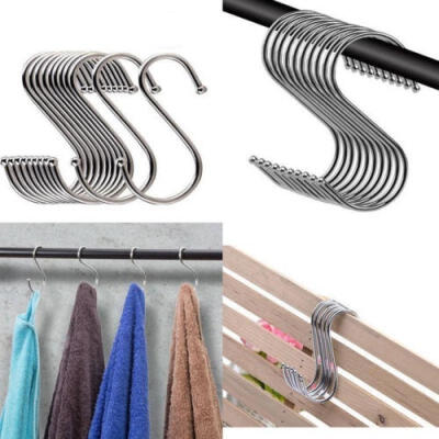 

Easy to use portable lightweight 4 bathroom kitchen stainless steel  hook hanger wall door towel rack