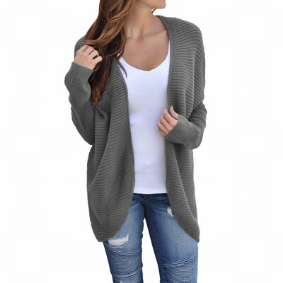 

Long Sleeve Sweater Cardigan Rib Knit Tanker Cardigan Loose Sweater