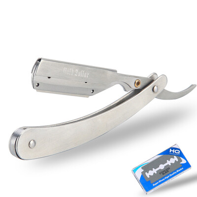 

Gold Dollar Blade Razor Stainless Steel Folding Straight Barber Safety