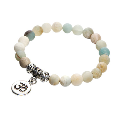 

DIY Handmade Jewelry Natural Stone Beads Strand Bracelet Women Men Yoga Healing Charm Bracelet