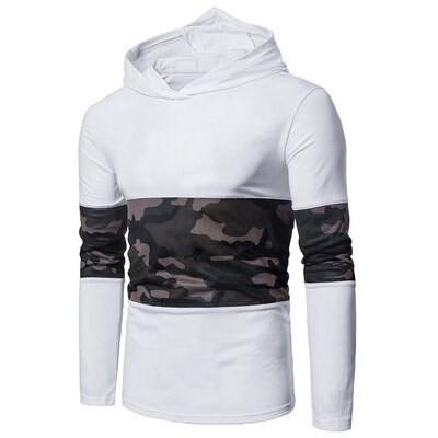 

Hooded Mesh Camouflage Panel T-shirt