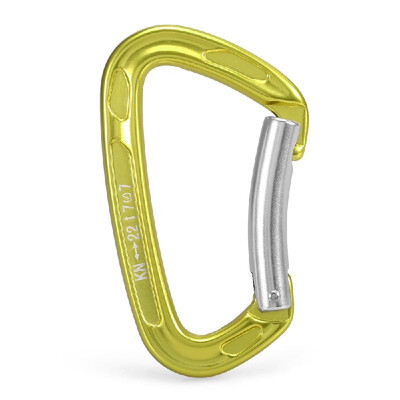 

22KN 24KN Straight Gate Carabiner Non-locking Gate Carabiner Climbing Canyoning Backpacking Hammocks Key Nose Carabiner