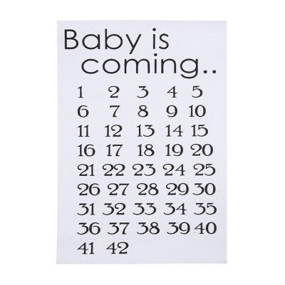 

DIY Fabric Patches Baby is Coming Baby Birth Countdown Cloth Accessories