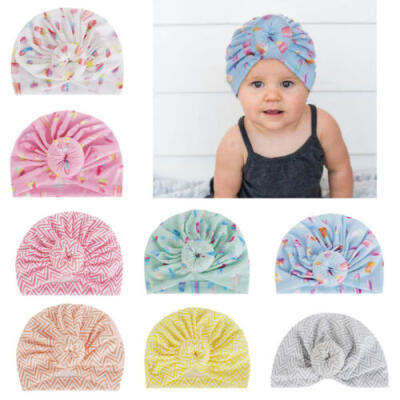 

Cute Newborn Infant Baby Girl Soft Cotton Bowknot Hospital Cap Warm Beanie Hat