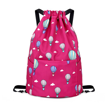 

Bag pocket rope extraction double shoulder bag for men&women to pick up rope double shoulder backpack simple light large cap