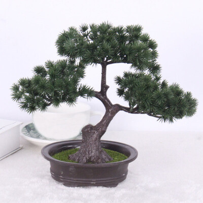 

Artificial Plants Bonsai Tree Welcoming Fake Green Plant Fake Flower Pine Tree