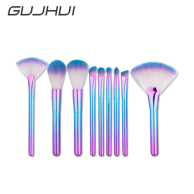 

〖Follure〗9Pcs Blending Pencil Foundation Eye shadow Makeup Brushes Eyeliner Brush