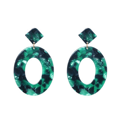 

Juran 4 colors resin statement earrings vintage big round dangle earrings for women 2019 acrylic jewelry wholesale