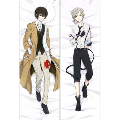 

redCherry Anime Bungou Stray Dogs Body Pillowcase Peach Skin Double Sided Throw Pillow Case Cushion Cover