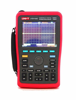 

UNI-T UTD1062C UTD1102C UTD1202C Oscillograph Handheld Digital Storage Oscilloscope 2CH 200MHz Bandwidth 1GSs Sample Rate 18ns