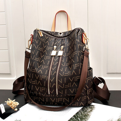 

Backpack female 2019 new spring&summer fashion Korean version of the tide wild bag printing ladies casual backpack