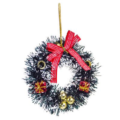 

12cm Creative Christmas PVC Mini Wreath Christmas Red Fruit Gift Wrap Hanging Pendant Vianocne Dekoracie Decoracion Hogar