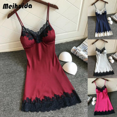 

Sexy Lingerie Women Silk Robe Dress Babydoll Nightdress Nightgown Sleepwear