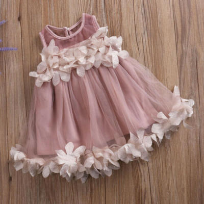 

Toddler Kids Baby Girls Floral Lace Sleeveless Princess Party Tutu Dress Dresses