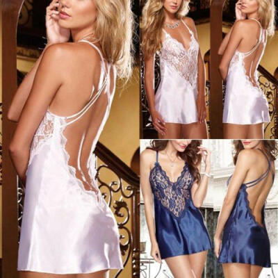 

Sexy Ladies Lace Lingerie Sleepwear Womens Babydoll Robe Underwear Night Dress