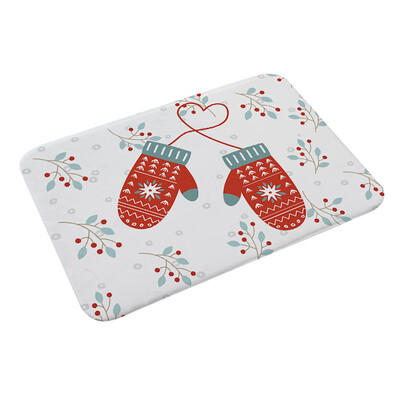 

〖Follure〗Christmas Floor Entrance Door Bathroom Mat Indoor Bathtub Carpet Doormats Decor